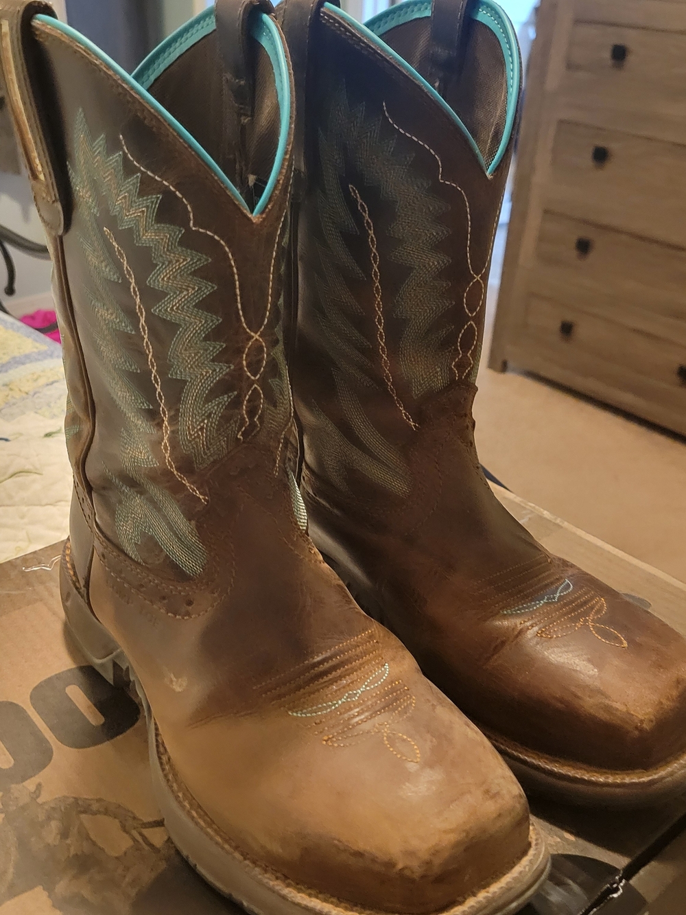 Shyanne Women's Drifting Western Work Boots - Composite Toe